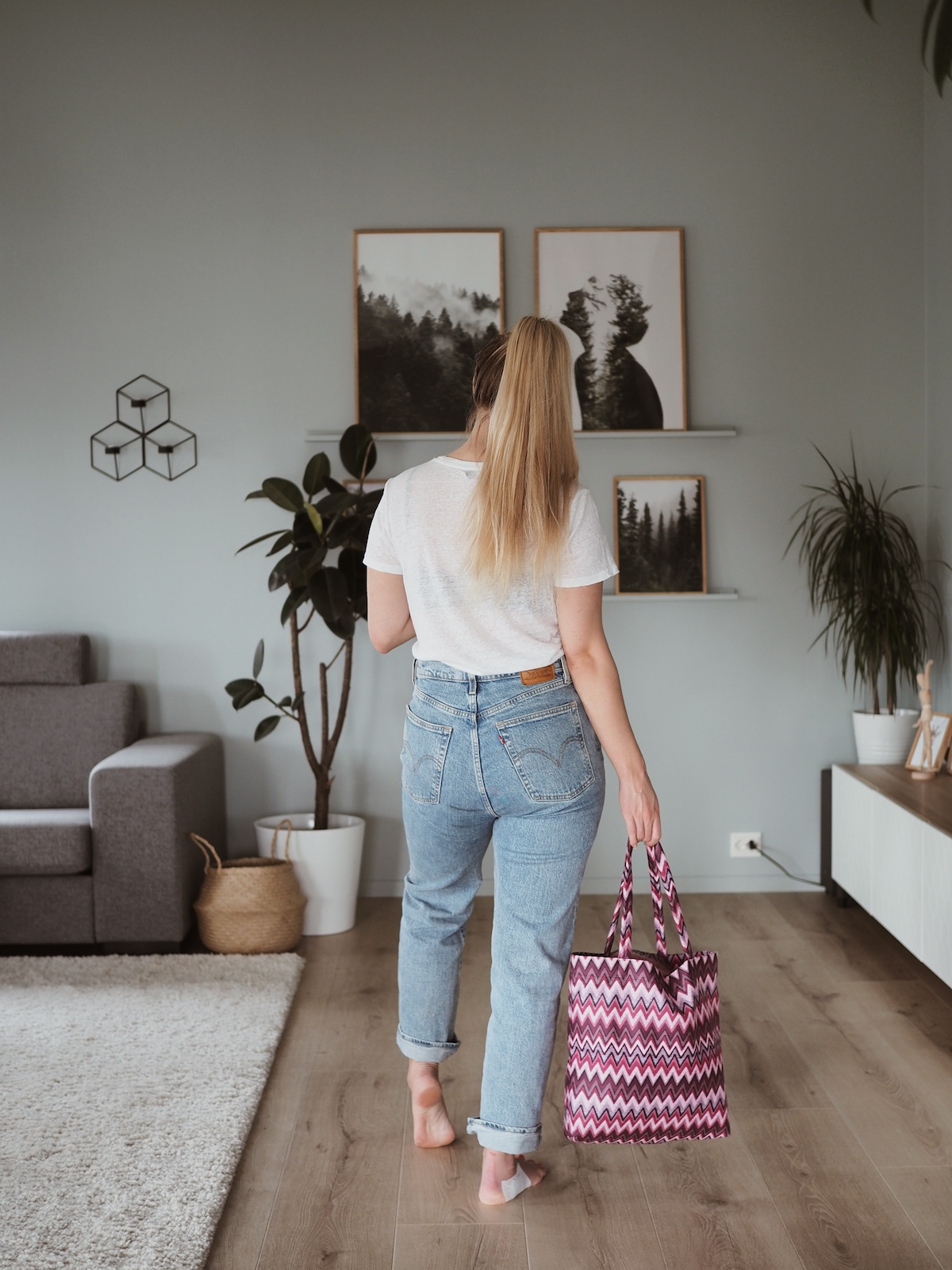 outfit with tote bag