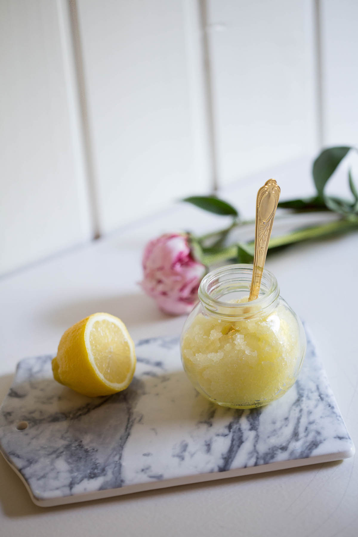 homemade body scrub with ingredients you already have at home